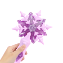 Princess Snow Wand 34 x 14 x 4 cm Light-Up Fairy Wand with Sound Battery-Operated Snowflake Children's Toy 5