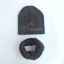 Prinsessa lasten hattu ja huivi setti 4