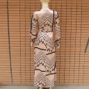 Printet wrap-kjole 7