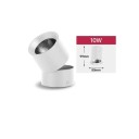 Přisazené otočné LED svítidlo 10W válcové 99x80 mm hliníkové tělo studené bílé světlo stropní bodové osvětlení interiéru 8