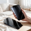 Privat härdat glas för iPhone 18 Pro Max Sats 3 stycken Mot sidovisning och fingeravtryck Repbeständigt För att skydda skärmen 2