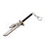 Přívěsek na klíče meč Klíčenka nůž Přívěsek samurajský meč 13 x 4,5 x 2,3 cm 1