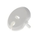 Priză de siguranță 10 buc. Capac rotund pentru protecția copiilor împotriva electrocutării Plastic ABS alb Dimensiuni 3,8 x 1,8 cm 4