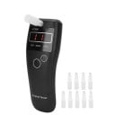 Probador de alcohol digital para medir el alcohol en el aliento Pantalla LCD retroiluminada Sensor nano semiconductor Alimentación 3x AAA Incluye 5 2
