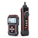 Probador de cables de red con pantalla LCD y buscador de cables, medición de longitud hasta 500 m, prueba PoE, CAT5/CAT6, negro-rojo 1