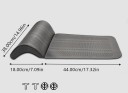 Prodlužovací opěrka nohou do auta pod stehna proti únavě perforovaný povrch umělá kůže s liči vzorem paměťové jádro 44 x 38 cm 5