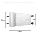Prodlužovací potah sedadla do auta s opěrkou nohou 60 x 39 cm perforovaná umělá kůže protiskluzová spodní strana pro celý rok 7