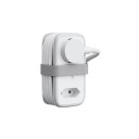Prodlužovačka 5v1 se 2 zásuvkami a 3 USB porty Schuko a EURO 2 USB-A a 1 USB-C kabel 1,11 m do domácnosti i kanceláře i na cesty 2
