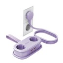 Prodlužovačka se 2 zásuvkami a 4 USB porty PD 65 W nabíjecí stanice USB-A 18 W a USB-C 65 W 100 až 250 V do domácnosti i kanceláře 2