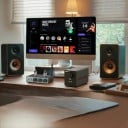 Προενισχυτής με ηλεκτρονικές λυχνίες και Bluetooth 5.1 και είσοδο RCA, 130×102×32 mm, QCC3040 και NE5532P, μαύρο-γκρι, HiFi στερεοφωνικό για οικιακό 5