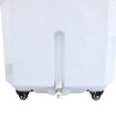 Profesionálna umývacia stanica na vlasy s parným generátorom 2 l LED osvetlením cirkulácie vody 64 × 53 × 69 cm 6