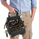 Profesionální taška na nářadí s 16 kapsami a polstrovaným ramenním popruhem 30 x 13 x 29,5 cm černá s ergonomickou gumovou rukojetí 2