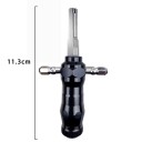 Profesionální zámečnický nástroj 11,3 cm z nerezové oceli s výměnnými hroty sada 4 ks pro práci s cylindrickými zámky 2