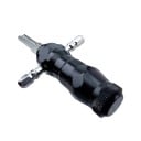 Profesionální zámečnický nástroj 11,3 cm z nerezové oceli s výměnnými hroty sada 4 ks pro práci s cylindrickými zámky 3