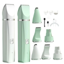 Professional 4-in-1 Electric Dog Hair Clipper Waterproof Rechargeable Trimmer 5 W with Heads and Nail Grinder 1