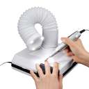 Professional 60W Nail Dust Vacuum for Manicure and Pedicure White Dust Collector with Low Noise 45 dB Built-in Filter and Tube EU Plug 3
