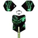 Professional Dart Punch with 50 Wings O-Rings and Accessories 6 x 5.2 x 2 cm Stainless Steel Tool for Securing Flights and Protective Rods 3