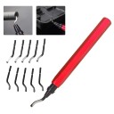 Professional Deburring Tool RB1000 with Handle and 10 Blades for Removing Burrs from Plastic, Metal, Tubes, Sheets, and Mouldings 2