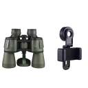Professional Long-Range Binoculars with Mobile Phone Holder Powerful HD Night Vision Binoculars BAK4 Glass 20x50 mm 3