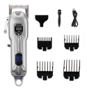 Professional Pet Clipper 18.5 x 5.7 cm 10W 7000 RPM LCD Display 1500 mAh Battery 4 Attachments 2