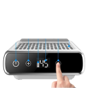 Professionel negestøvsuger med justerbar hastighed og 360° sug Grå trådløs model med filter og genopladeligt batteri 4 timers drift Manikyr 5