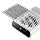 Professionel negestøvsuger med justerbar hastighed og 360° sug Grå trådløs model med filter og genopladeligt batteri 4 timers drift Manikyr 6