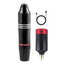 Professionel trådløs roterende tatoveringsmaskine 12 x 2,7 cm 10V 10000RPM 1200mAh Komfortabelt greb USB-opladning Slaglængde 3,5 mm 1