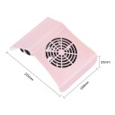 Professionele 10W stofzuiger voor nagels Stille manicure machine 258×240×80 mm Sterke zuigkracht Verschillende kleuren Stofzuiger voor nagelversiering en -modelage 2