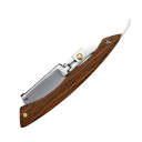 Professionele barber scheermes 13,6 x 4,1 cm Shavetta met houten handvat Vouwbaar scheermes voor het contouren van baarden en styling 4