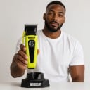 Professionele Haartrimmer Oplaadbare Trimmer met Mesverstelling 8 Kamopzetstukken 1,5 tot 19 mm Groene Kapperstrimmer voor Mannen 5