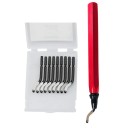 Professionele ontbraamtool RB1000 met handvat en 10 messen Ontbramen van kunststof metalen buizen platen extrusie 3
