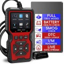 Professionell OBD2-felläsare med 2,8-tums färgdisplay Motordiagnostik Batteritest Utsläppsberedskapsläge Dataloggning V519 2