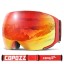 Professionelle Skibrille Spiegeleffekt UV400 Skifahren Snowboardbrille Antibeschlag-Dichtungshelm Skibrille mit Stoffetui 9