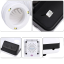 Professioneller 60W Staubsauger für Nägel für Maniküre und Pediküre Weißer Staubabscheider mit niedriger Geräuschentwicklung von 45 dB Eingebauter Filter und Schlauch EU-Stecker 4