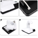 Professioneller 60W Staubsauger für Nägel für Maniküre und Pediküre Weißer Staubabscheider mit niedriger Geräuschentwicklung von 45 dB Eingebauter Filter und Schlauch EU-Stecker 6