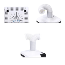 Professioneller 60W Staubsauger für Nägel für Maniküre und Pediküre Weißer Staubabscheider mit niedriger Geräuschentwicklung von 45 dB Eingebauter Filter und Schlauch EU-Stecker 9