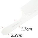 Professioneller Haarschneidekamm Antistatisches Plastik Flacher Griff Feine Zähne Scheitelung Haarstyling 4