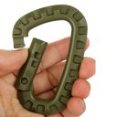 Professioneller Kletterkarabiner, 90 kg, D-Typ-Karabiner, 8,5 x 5,6 x 0,7 cm, Kletterzubehör 2