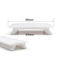 Profil flexibil de silicon pentru bandă LED Lățime 50 mm Lungime 2 m Silicon alb Umbra de înlocuire pentru corpuri de iluminat suspendate 3
