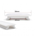 Profil in silicone flessibile per striscia LED Larghezza 50 mm Lunghezza 8 m Silicone bianco Schermo di ricambio per lampade a soffitto e sospese 3