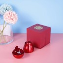 Projektionshalsbandset Titaniumkedja Kopparhänge Projektion Jag älskar dig på 100 språk Roseformad låda 2