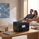 Projektor HORLAT X04TVG med Google TV Android 14 Tæt optik Rækkevidde 1,5–9 m 24,6 x 20,7 x 16,9 cm Wi-Fi 6 og Bluetooth 5.4 Sort Hjemmebiograf 6