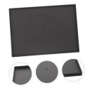 Projektorová podložka 25 x 18 cm Čierna Univerzálna odkladacia plocha pre projektory a monitory Kompatibilná so svetelnými statívmi Ľahký plast 1