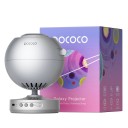 Projetor de estrelas e galáxias e luz nocturna, rotação da imagem 180°, 2 discos intercambiáveis, temporizador de adormecimento 2