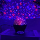 Projetor de estrelas e lua 9 cm RGB LED Reacção ao som ABS Preto Luz nocturna USB para quarto de crianças e quarto 6