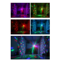 Projetor de luzes de festa DJ disco bola com ativação por som 15 W efeito de iluminação de palco para festas bares karaoke casamentos e festas 2