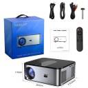 Projetor HORLAT T03 1500 ANSI LED 1080P Full HD suporte 4K 8K Android 9 WiFi 5G Bluetooth 5.2 correção automática 2