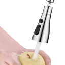 Prolunga da cucina girevole a 360° con 3 modalità di flusso d'acqua, aeratore con filtro in plastica, adattatore universale per rubinetto 8