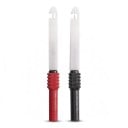 Propichningssonder til automultimeter 2 stk 30 V Med krog og nål Til bananstik 4 mm Rød og sort Diagnostisk værktøj Til bil-elektronik 1