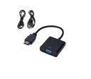 Προσαρμογέας HDMI σε VGA με καλώδιο για οθόνη ή προτζέκτορα Ήχου 3,5 mm jack Παρεχόμενο ηχητικό και καλώδιο τροφοδοσίας Ανάλυση 1080p 2